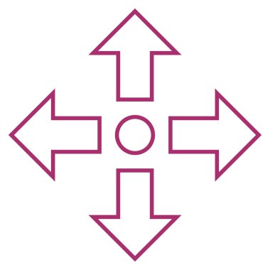 Oklar ince çizgi vektör simge en üst düzeye çıkarmak