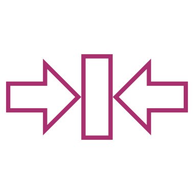 Basınç yatay kontur vektör simgesi