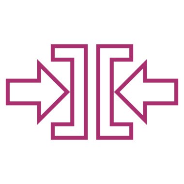 Basınç yatay kontur vektör simgesi