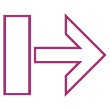 Çekme oku şu kontur vektör simgesi