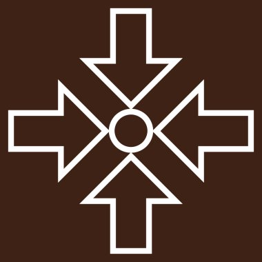 Oklar kontur vektör simge sıkıştırmak