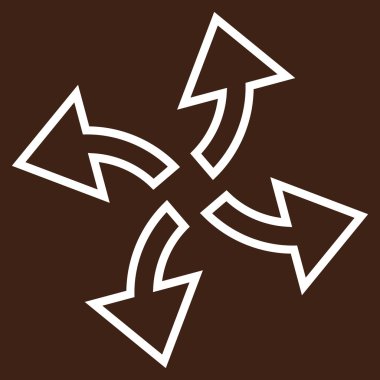 Santrifüj okları vektör simge kontur