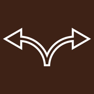 Ok bölmek şu kontur vektör simge yaptı