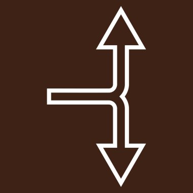 Anahat vektör simgesi aşağı yukarı seçim ok