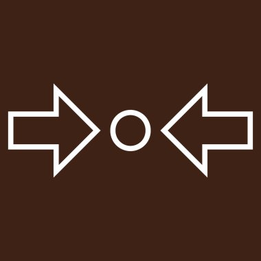 Yatay ince çizgi vektör simge sıkıştırmak