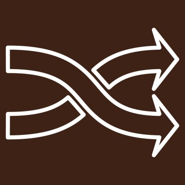 Okları yatay ince çizgi vektör simge mix