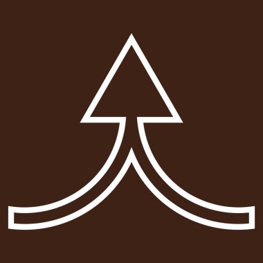 Anahat vektör simge yukarı ok bağlanmak