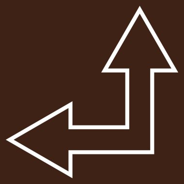 Seçimi ok sol yukarı ince çizgi vektör simgesi