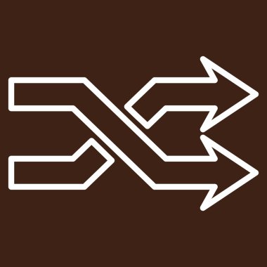 Okları yatay kontur vektör simge mix