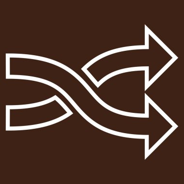 Okları yatay kontur vektör simge mix