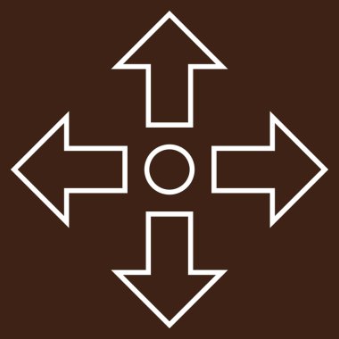 Oklar anahat vektör simge en üst düzeye çıkarmak