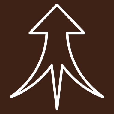 Anahat vektör simge yukarı ok birleştirme