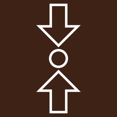 Basınç dikey ince çizgi vektör simgesi