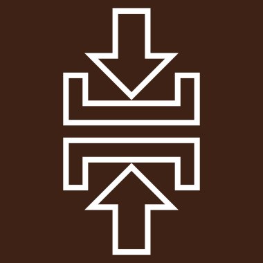 Basınç dikey ince çizgi vektör simgesi