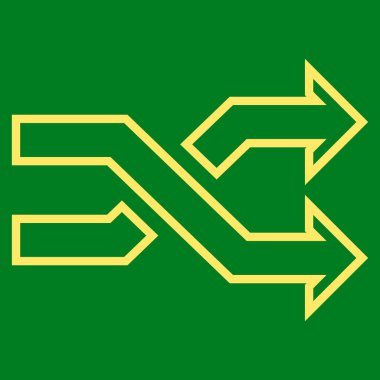 Okları yatay kontur vektör simge mix