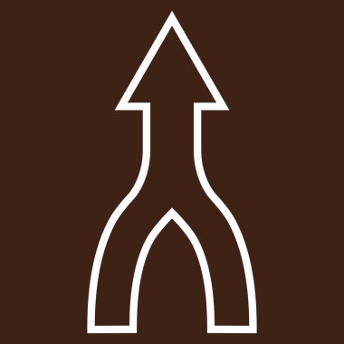 Anahat vektör simge yukarı ok birleştirmek