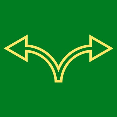 Ok bölmek şu kontur vektör simge yaptı