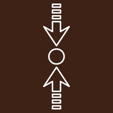 Basınç dikey ince çizgi vektör simgesi