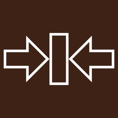 Basınç yatay kontur vektör simgesi