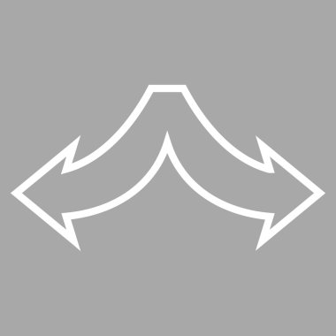 Seçimi ok sol kontur vektör simgesini sağ