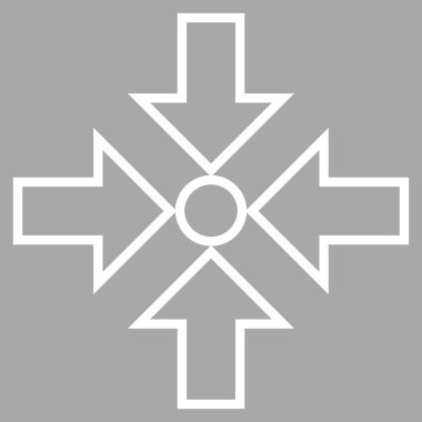 Oklar anahat vektör simge sıkıştırmak