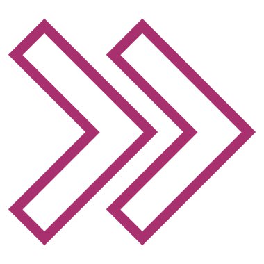 Üst karakter doğru anahat vektör simgesi