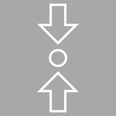 Dikey kontur vektör simge sıkıştırmak