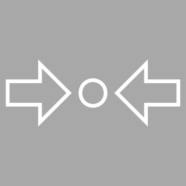 Yatay ince çizgi vektör simge sıkıştırmak