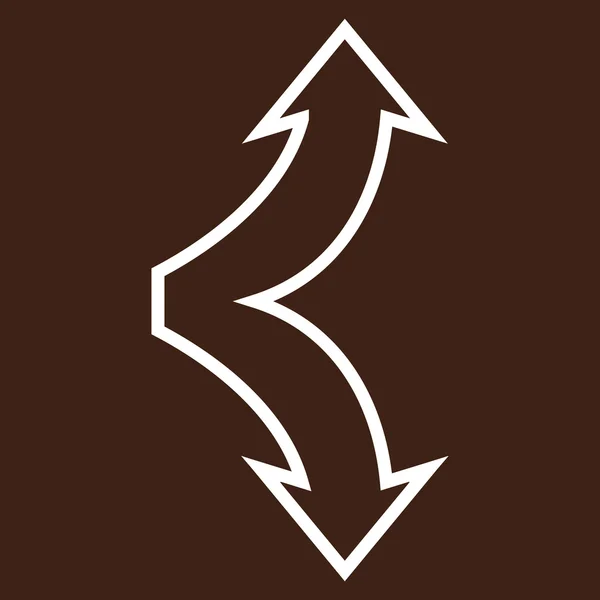 Векторная икона "Выбрать стрелки вверх по тонкой линии" — стоковый вектор