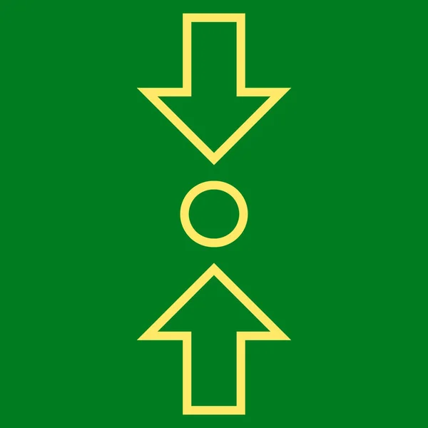 Comprimeren van de verticale lijn Vector Icon — Stockvector