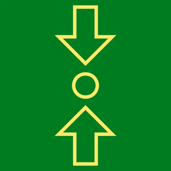 Compresser l'icône vectorielle verticale d'AVC — Image vectorielle