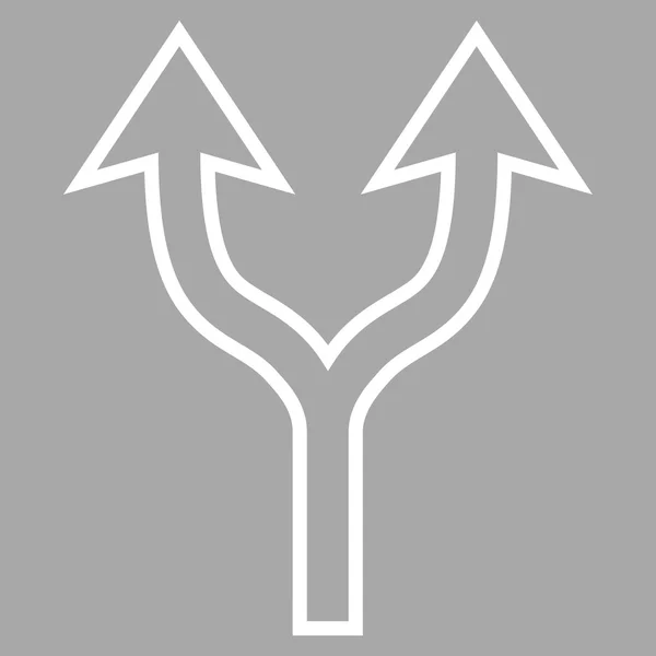 Elección Flecha Arriba Esquema Vector icono — Vector de stock
