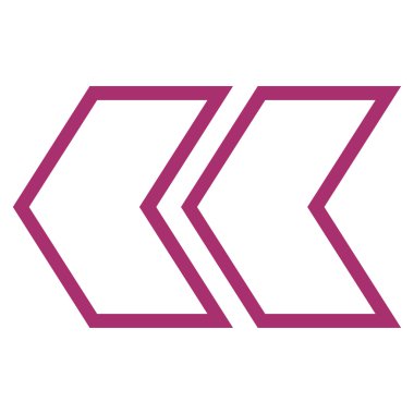 Shift Sol anahat vektör simgesi