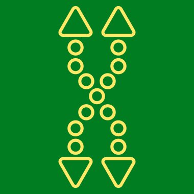 Shuffle okları dikey kontur vektör simgesi