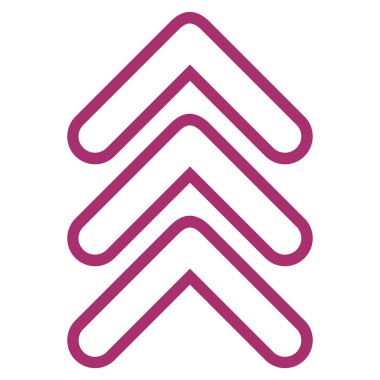 İnce çizgi vektör simge kadar üçlü işaretçi