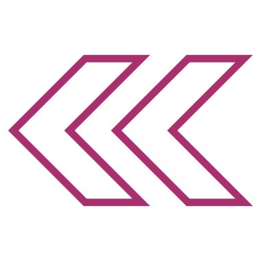 Shift sol kontur vektör simgesi