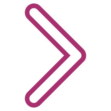 Ok ucu sağ kontur vektör simgesi