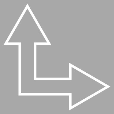 Kontur vektör simge yukarı doğru seçim ok