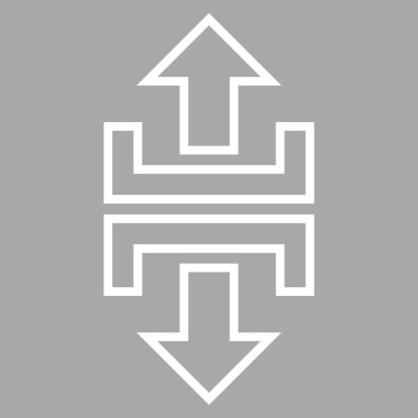 Dikey kontur vektör simgesini genişletin