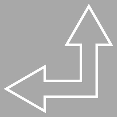 Seçimi ok sol yukarı anahat vektör simgesi