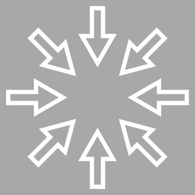 Kompakt okları satırı vektör simgesi ince