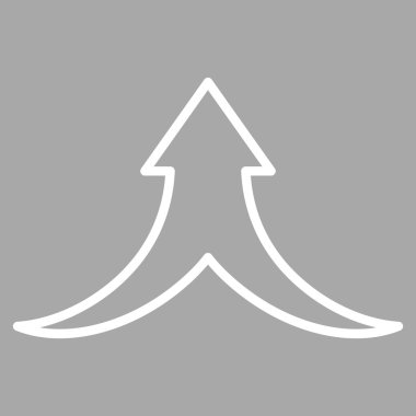 Anahat vektör simge yukarı ok birleştirmek