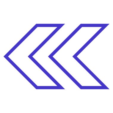 Shift Sol ince çizgi vektör simgesi