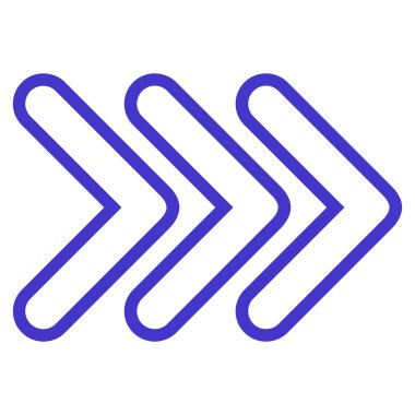 Üçlü işaretçi şu ince çizgi vektör simgesi