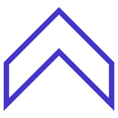 İnce çizgi vektör simge yukarı ok ucu