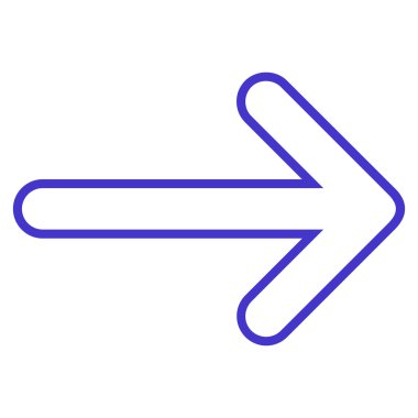 Yuvarlak ok şu ince çizgi vektör simgesi