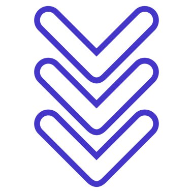 Anahat vektör simgesi aşağı Çift Kişilik işaretçi