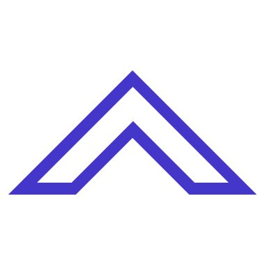 Kontur vektör simge yukarı ok ucu