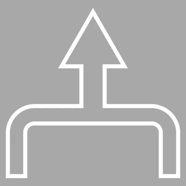 Connectez flèche vers le haut Icône vectorielle AVC — Image vectorielle