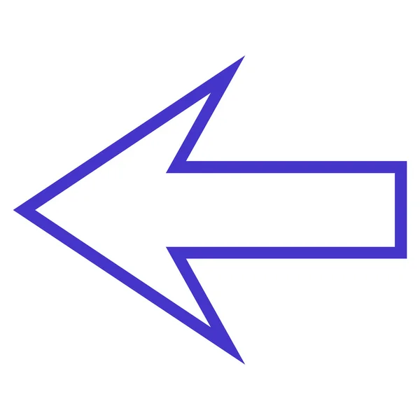 Vector pijlpictogram lijn links — Stockvector